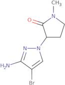 3-(3-Amino-4-bromo-1H-pyrazol-1-yl)-1-methylpyrrolidin-2-one