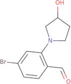 4-Bromo-2-(3-hydroxypyrrolidin-1-yl)benzaldehyde