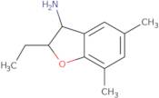 2-Ethyl-5,7-dimethyl-2,3-dihydro-1-benzofuran-3-amine