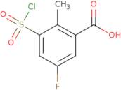 3-(Chlorosulfonyl)-5-fluoro-2-methylbenzoic acid