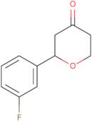 2-(3-Fluorophenyl)oxan-4-one