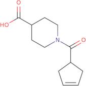 1-(Cyclopent-3-ene-1-carbonyl)piperidine-4-carboxylic acid
