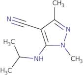 1,3-Dimethyl-5-[(propan-2-yl)amino]-1H-pyrazole-4-carbonitrile