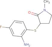 3-[(2-Amino-4-fluorophenyl)sulfanyl]-1-methylpyrrolidin-2-one