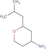 2-(2-Methylpropyl)oxan-4-amine