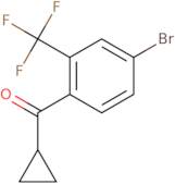 [4-Bromo-2-(trifluoromethyl)phenyl](cyclopropyl)methanone