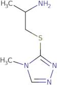 1-[(4-Methyl-4H-1,2,4-triazol-3-yl)sulfanyl]propan-2-amine