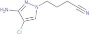 4-(3-Amino-4-chloro-1H-pyrazol-1-yl)butanenitrile