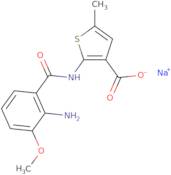 Sodium 2-(2-amino-3-methoxybenzamido)-5-methylthiophene-3-carboxylate