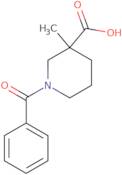 1-Benzoyl-3-methylpiperidine-3-carboxylic acid