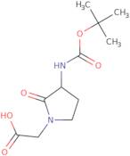 2-[3-(Boc-amino)-2-oxopyrrolidin-1-yl]acetic acid