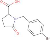 1-[(4-Bromophenyl)methyl]-5-oxopyrrolidine-2-carboxylic acid