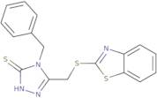 5-[(1,3-Benzothiazol-2-ylsulfanyl)methyl]-4-benzyl-4H-1,2,4-triazole-3-thiol