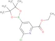 2-Chloro-6-(ethoxycarbonyl)pyridine-4-boronic acid pinacol ester