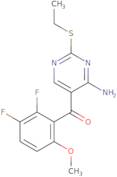 (4-Amino-2-(ethylthio)pyrimidin-5-yl)(2,3-difluoro-6-methoxyphenyl)methanone