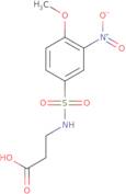 3-(4-Methoxy-3-nitrobenzenesulfonamido)propanoic acid