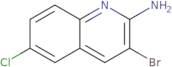 3-Bromo-6-chloroquinolin-2-amine