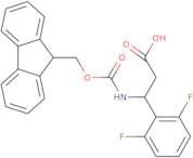 (3S)-3-(2,6-Difluorophenyl)-3-{[(9H-fluoren-9-ylmethoxy)carbonyl]amino}propanoic acid