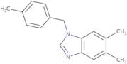 5,6-Dimethyl-1-[(4-methylphenyl)methyl]-1H-1,3-benzodiazole
