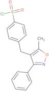 3-Phenyl-4-(4-chlorosulfonylbenzyl)-5-methylisoxazole