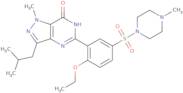 5-{2-Ethoxy-5-[(4-methylpiperazin-1-yl)sulfonyl]phenyl}-1-methyl-3-(2-methylpropyl)-1H,6H,7H-pyrazolo[4,3-d]pyrimidin-7-one