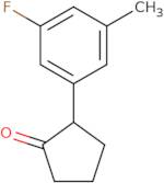 2-(3-Fluoro-5-methylphenyl)cyclopentan-1-one