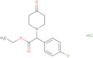 (R)-Ethyl (4-fluorophenyl)-(4-oxo-1-piperidinyl)acetate hydrochloride