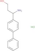 (3S)-3-Amino-3-(4-phenylphenyl)propan-1-ol hydrochloride