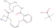 8'-(2-Methylpropyl)-2',5',7',8',9',10',11',12'-octahydrospiro[azetidine-3,6'-[1,8,11]benzoxadiazacyclotetradecine]-7',12'-dione, tri fluoroacetic acid