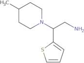 2-(4-Methylpiperidin-1-yl)-2-(thiophen-2-yl)ethan-1-amine