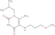 6-Amino-5-[(3-methoxypropyl)amino]-1-(2-methylpropyl)-1,2,3,4-tetrahydropyrimidine-2,4-dione