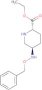 (2S,5R)-Ethyl 5-((benzyloxy)amino)piperidine-2-carboxylate