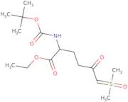 (S)-ethyl 2-((tert-butoxycarbonyl)amino)-6-(dimethylhydrosulfinyl)-5-hydroxyhex-5-enoate