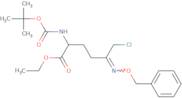 (S,E)-ethyl 5-((benzyloxy)imino)-2-((tert-butoxycarbonyl)amino)-6-chlorohexanoate