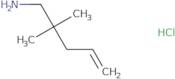 2,2-Dimethylpent-4-en-1-amine hydrochloride