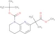 tert-Butyl 7-(1-methoxy-2-methyl-1-oxopropan-2-yl)-3,4-dihydro-1,8-naphthyridine-1(2H)-carboxylate