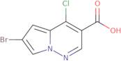 6-Bromo-4-chloro-pyrrolo[1,2-b]pyridazine-3-carboxylic acid