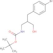 tert-Butyl (2-(4-bromobenzyl)-3-hydroxypropyl)carbamate