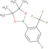 2-[4-Fluoro-2-(trifluoromethyl)phenyl]-4,4,5,5-tetramethyl-1,3,2-dioxaborolane