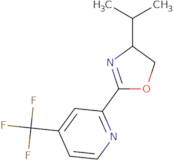 2-[(4S)-4-(Propan-2-yl)-4,5-dihydro-1,3-oxazol-2-yl]-4-(trifluoromethyl)pyridine