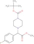 tert-Butyl 4-[1-(4-fluorophenyl)-2-methoxy-2-oxoethyl]piperazine-1-carboxylate