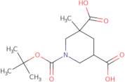 1-[(tert-Butoxy)carbonyl]-5-(methoxycarbonyl)piperidine-3-carboxylic acid