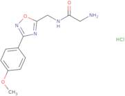 2-Amino-N-((3-(4-methoxyphenyl)-1,2,4-oxadiazol-5-yl)methyl)acetamide hydrochloride