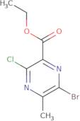 Ethyl 6-bromo-3-chloro-5-methyl-pyrazine-2-carboxylate