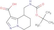4-({[(tert-Butoxy)carbonyl]amino}methyl)-4H,5H,6H,7H-pyrazolo[1,5-a]pyridine-3-carboxylic acid