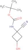 tert-Butyl N-(1-cyano-3-hydroxy-cyclobutyl)carbamate