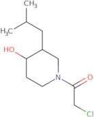 2-Chloro-1-(4-hydroxy-3-isobutylpiperidin-1-yl)ethan-1-one