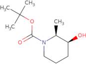 rac-tert-Butyl (2R,3R)-3-hydroxy-2-methylpiperidine-1-carboxylate