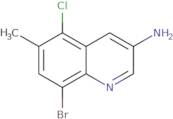 8-Bromo-5-chloro-6-methylquinolin-3-amine