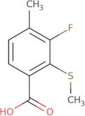 3-Fluoro-4-methyl-2-(methylsulfanyl)benzoic acid